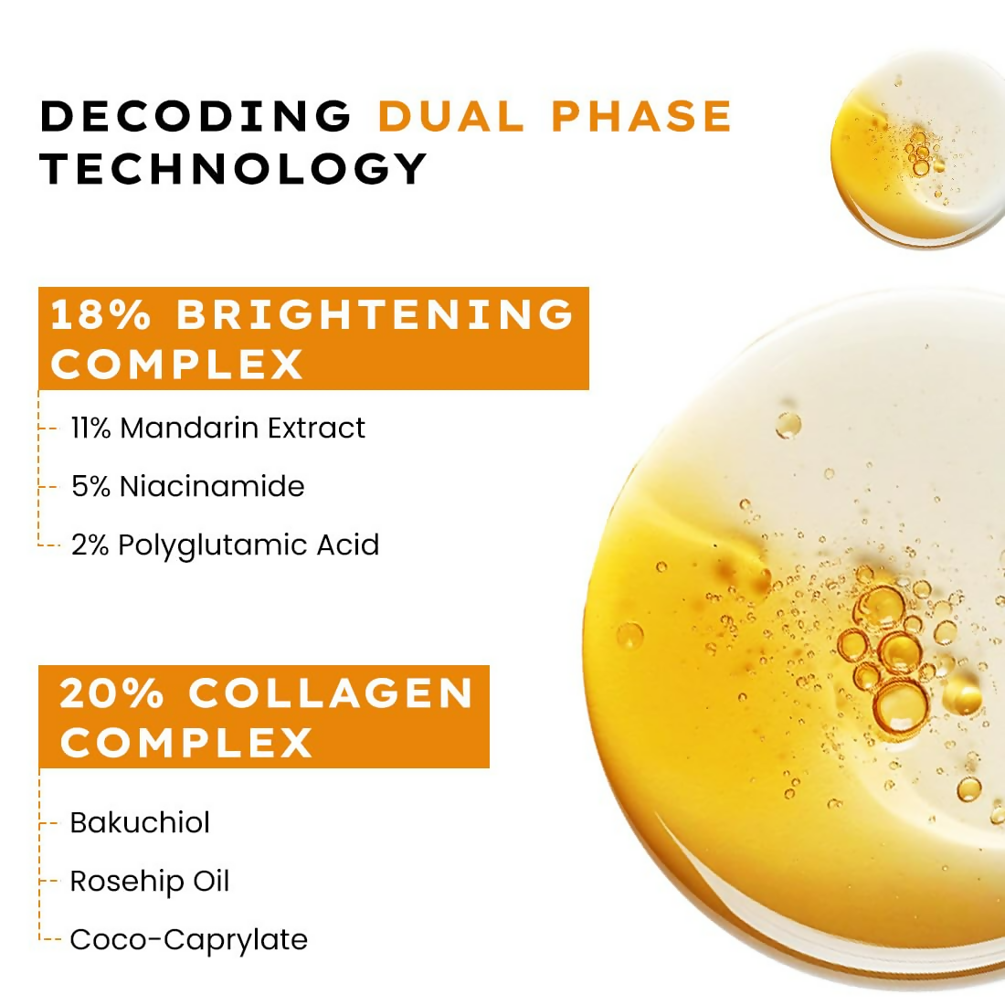 Hyphen Double Shot Face Serum with 18% Brightening & 20% Collagen 