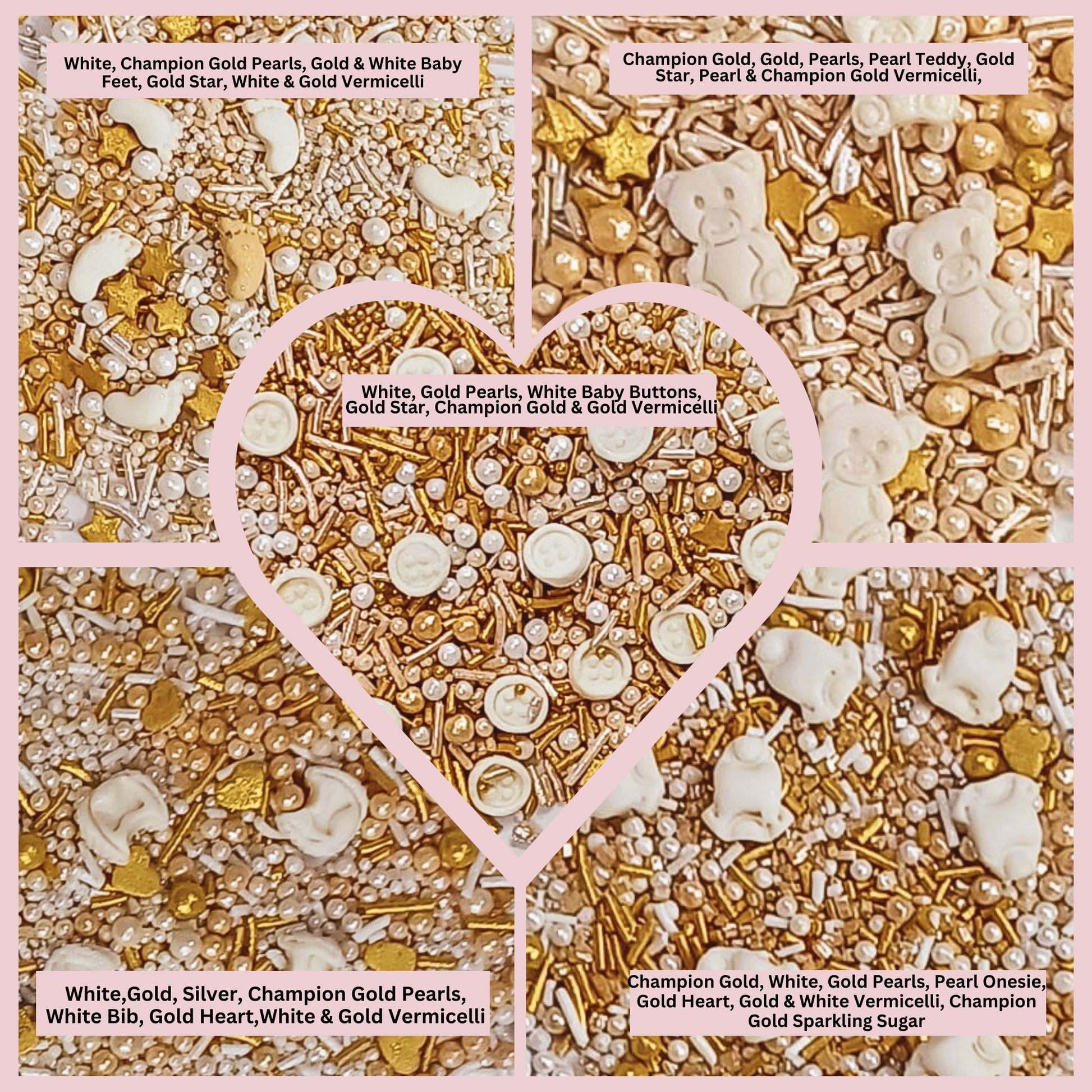 Confect Baby Shower Sprinkles |Edible Sprinkles For Cake & Cupcake Decoration