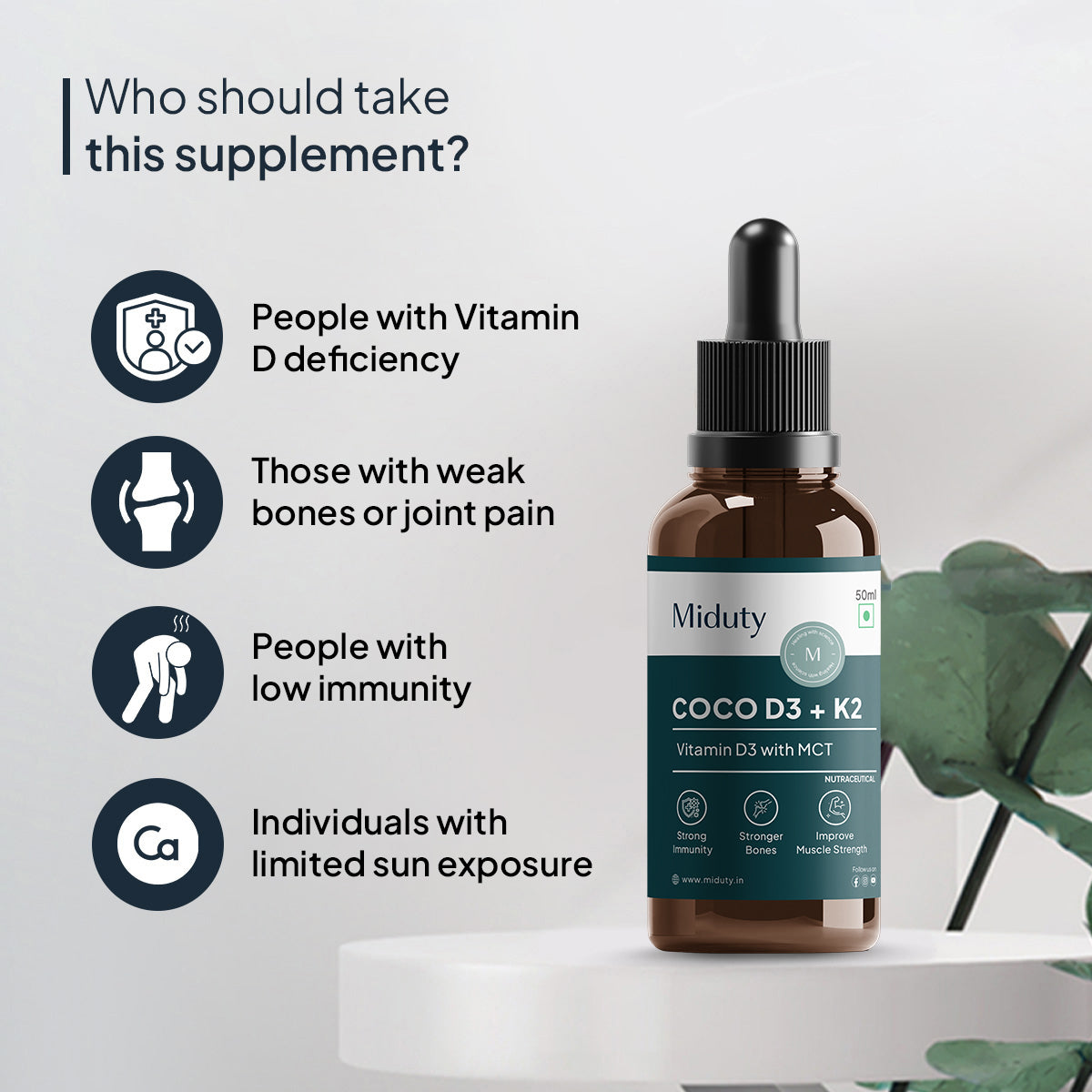 Miduty by Palak Notes Coco D3 in MCT Oil 