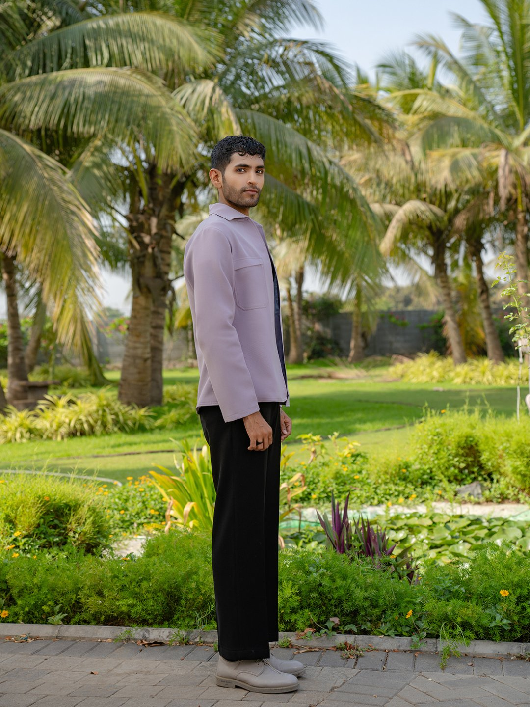 The Regal Layer Lavender Shacket by Hilo Design  Grab2Buy Hilo Design Grab2Buy