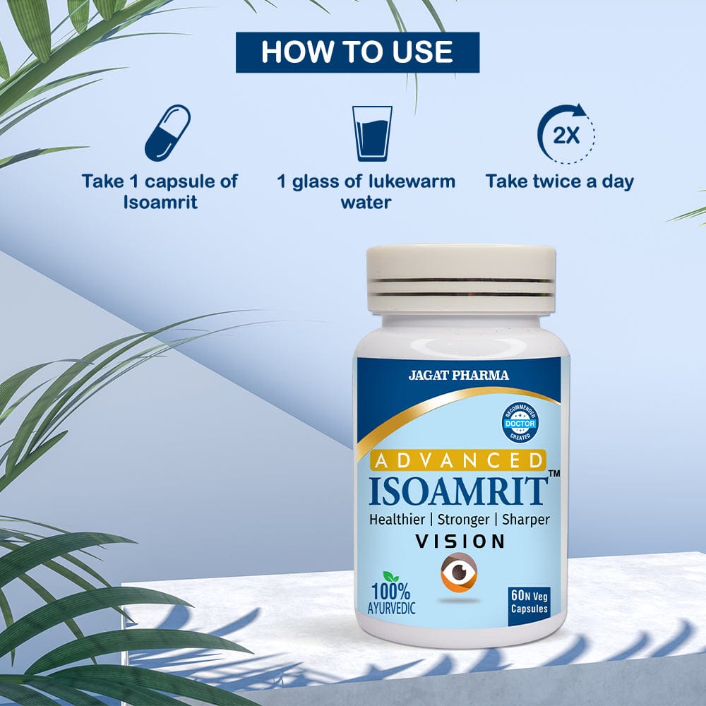Jagat Pharma ISOAMRIT Eye Care Capsules For Dry Eyes 