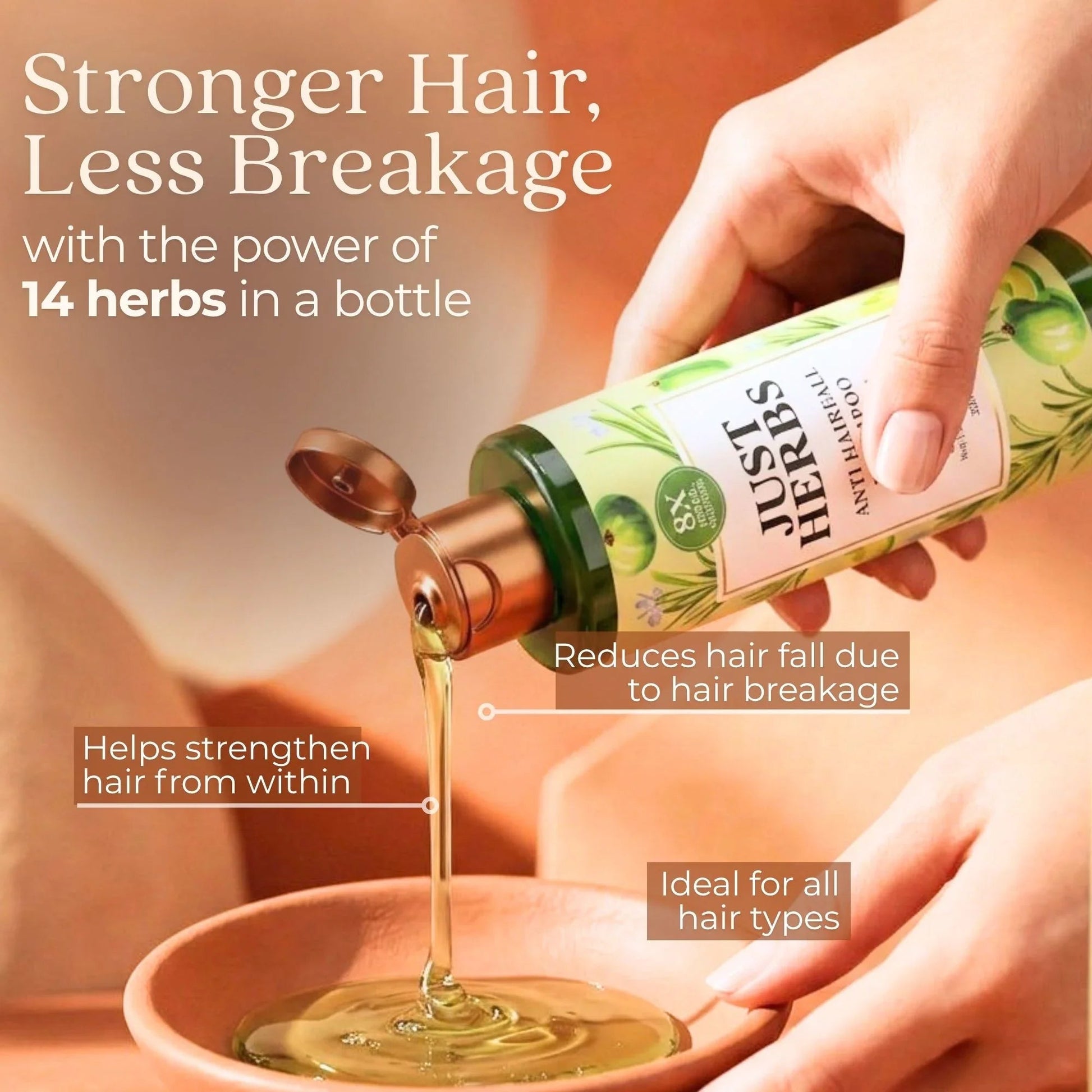 Anti Hairfall Shampoo | Rosemary, Amla & 12 Herbs 