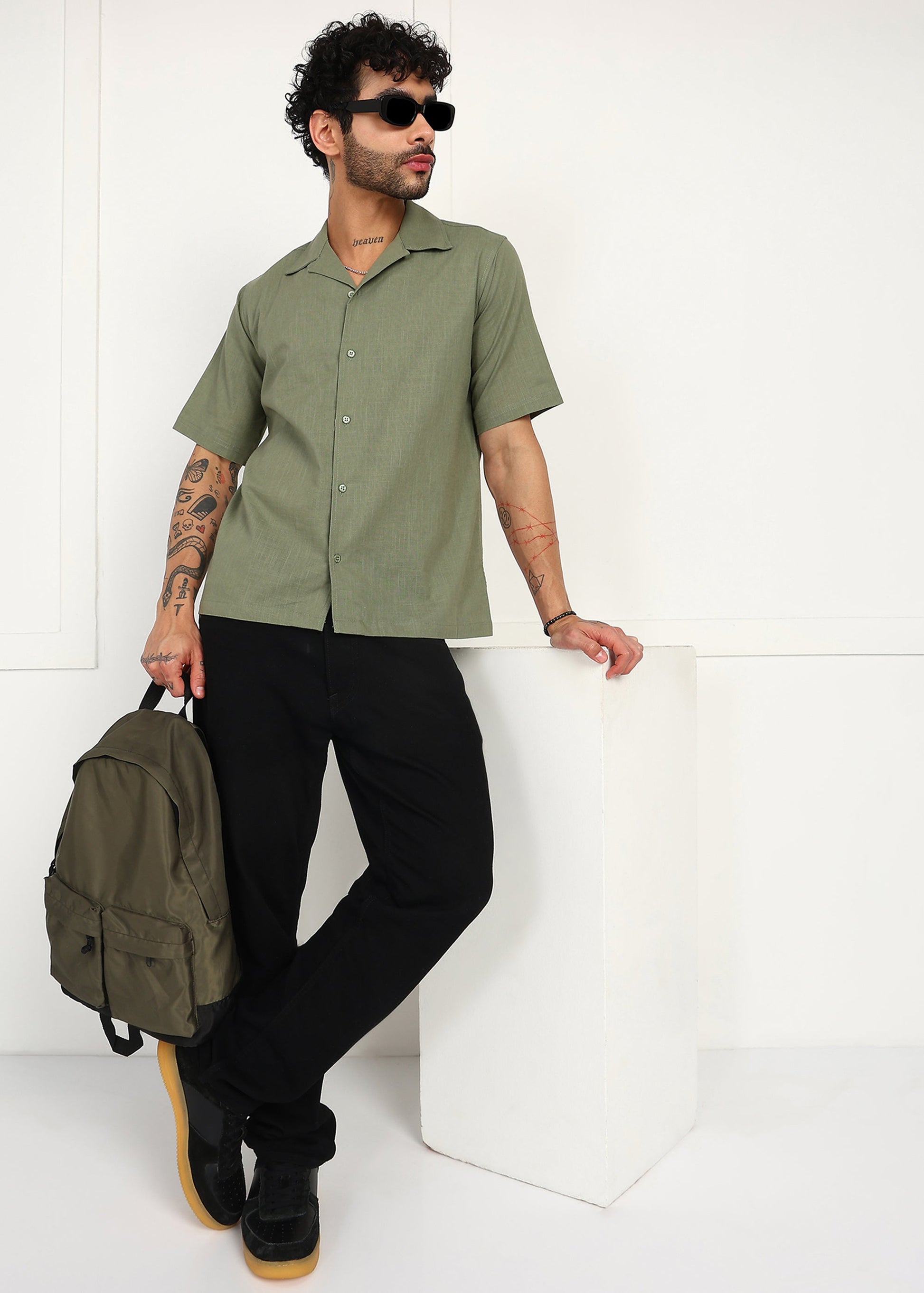 Fabmade Mossline Linen Shirt