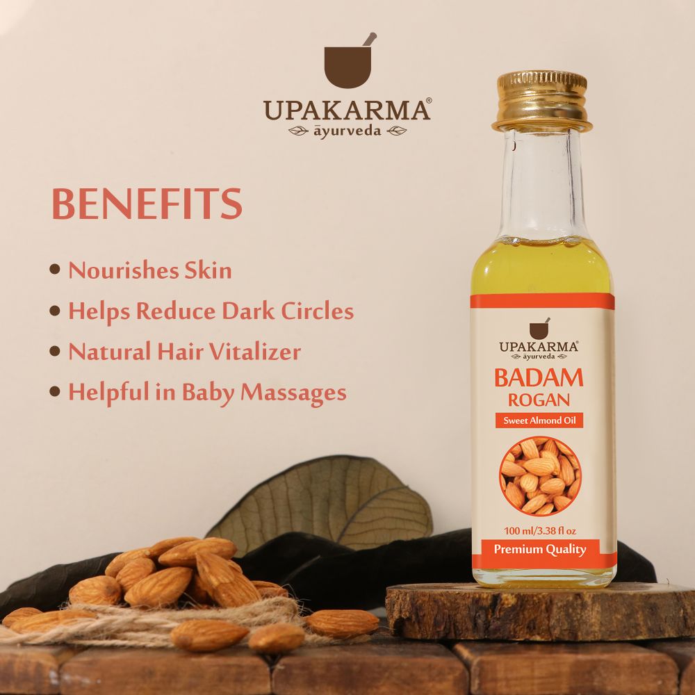 Upakarma Ayurveda Badam Rogan Sweet Almond Oil  Grab2Buy Upakarma Ayurveda Grab2Buy