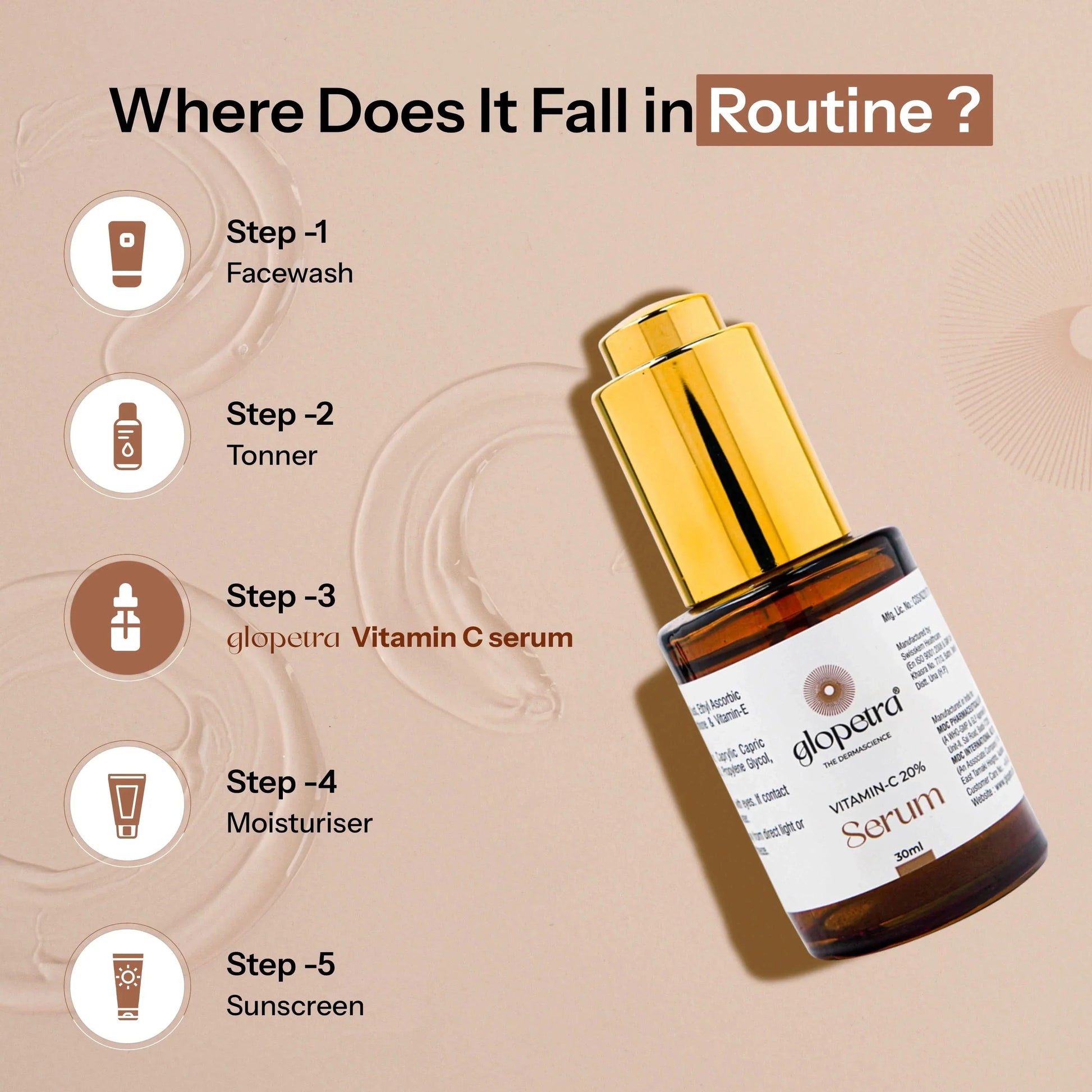 Glopetra Vitamin C Serum For Dull Skin  Grab2Buy Glopetra Grab2Buy