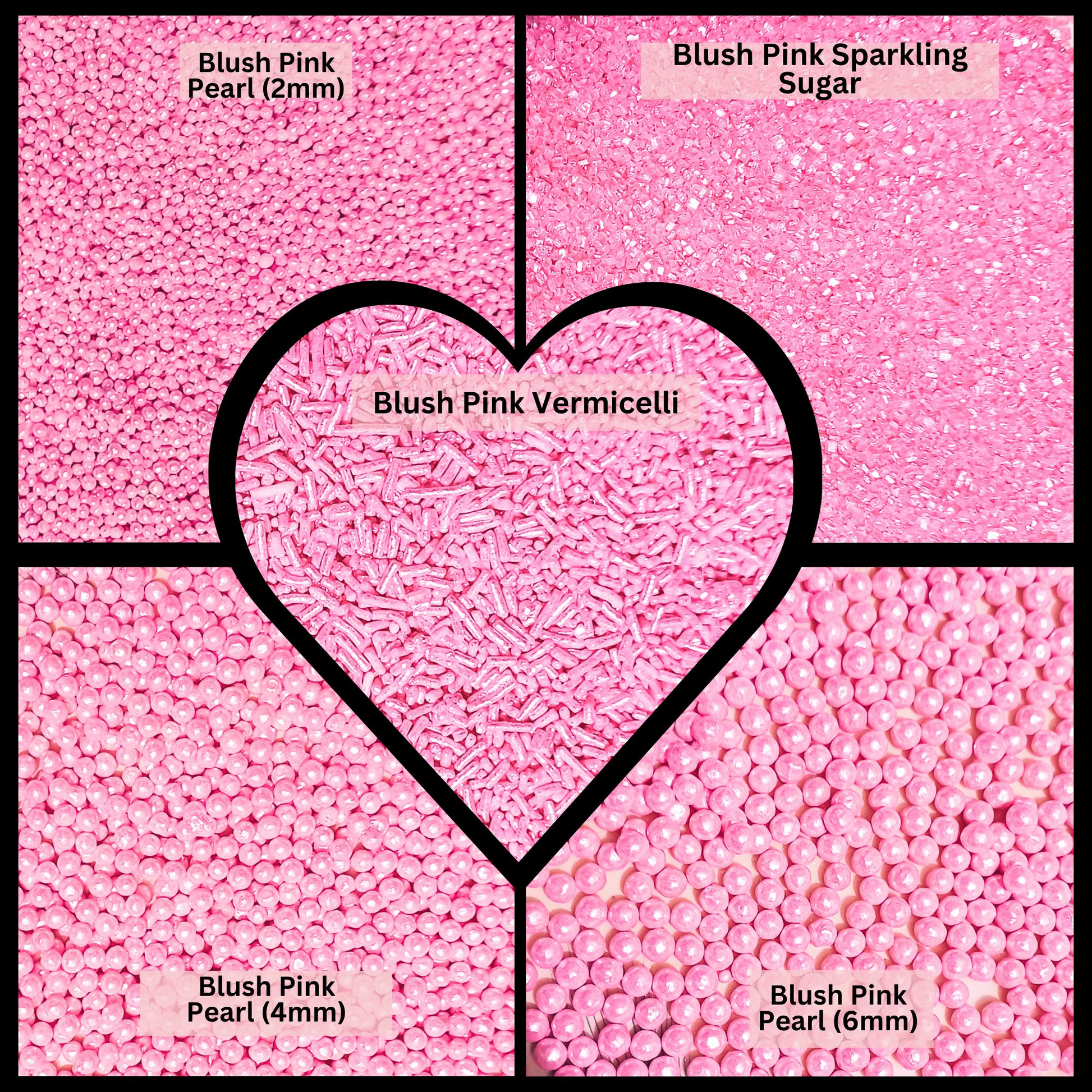 Confect Sprinkles for Cakes & Cupcakes Decoration | USP-2(Baby Pink)