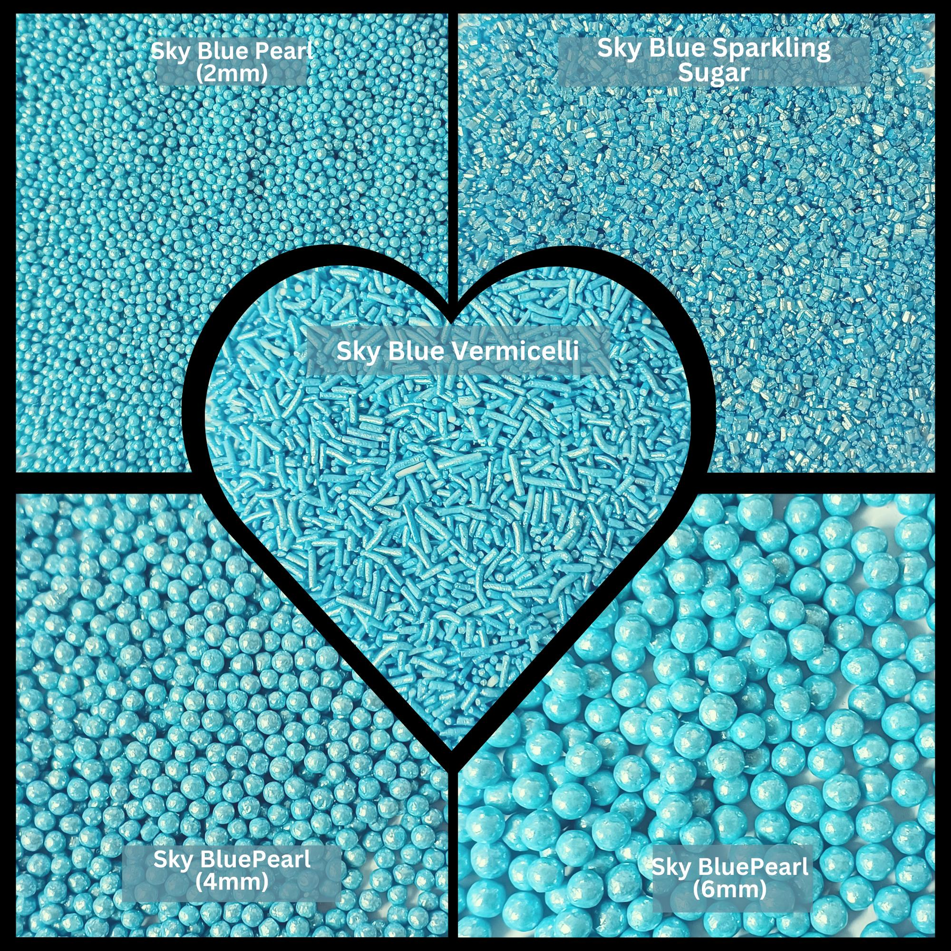Confect Sprinkles for Cakes & Cupcakes Decoration | USP-8(Baby Blue)