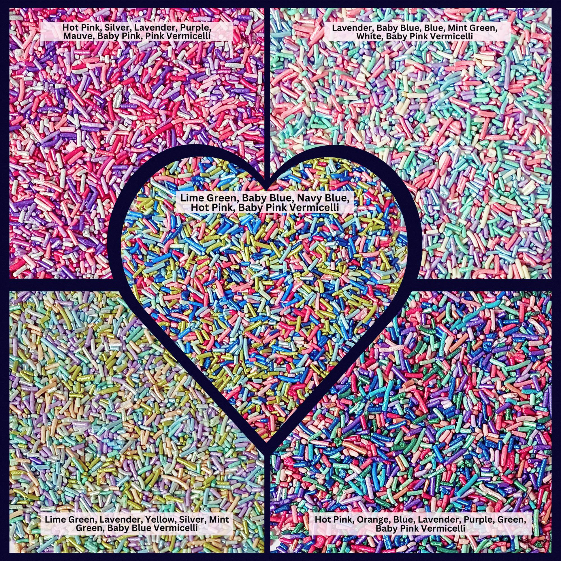 Confect Rainbow Magic Sprinkles | (02) Mix Colourful Sprinkles
