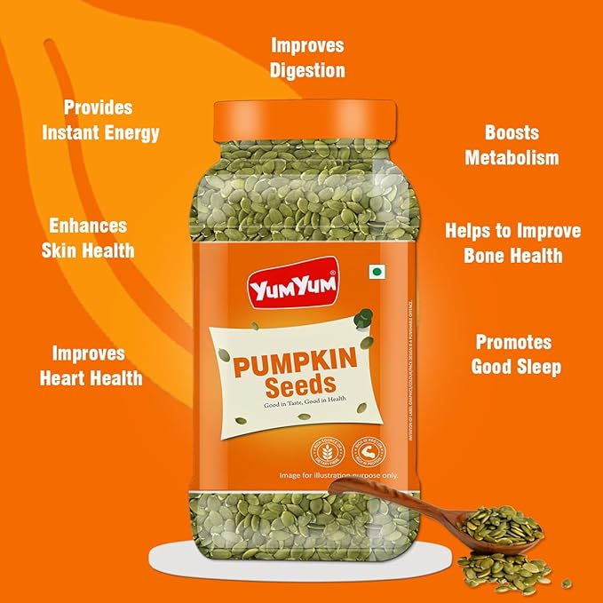 Yum Yum Roasted & Salted Pumpkin Seeds Jar  Grab2Buy Yum Yum Grab2Buy