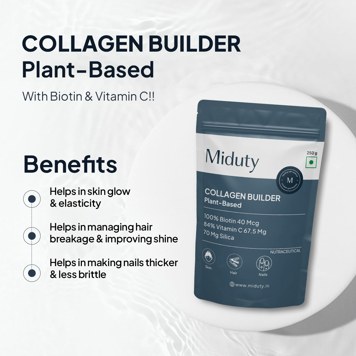 Miduty by Palak Notes Organic Plant Based Collagen 