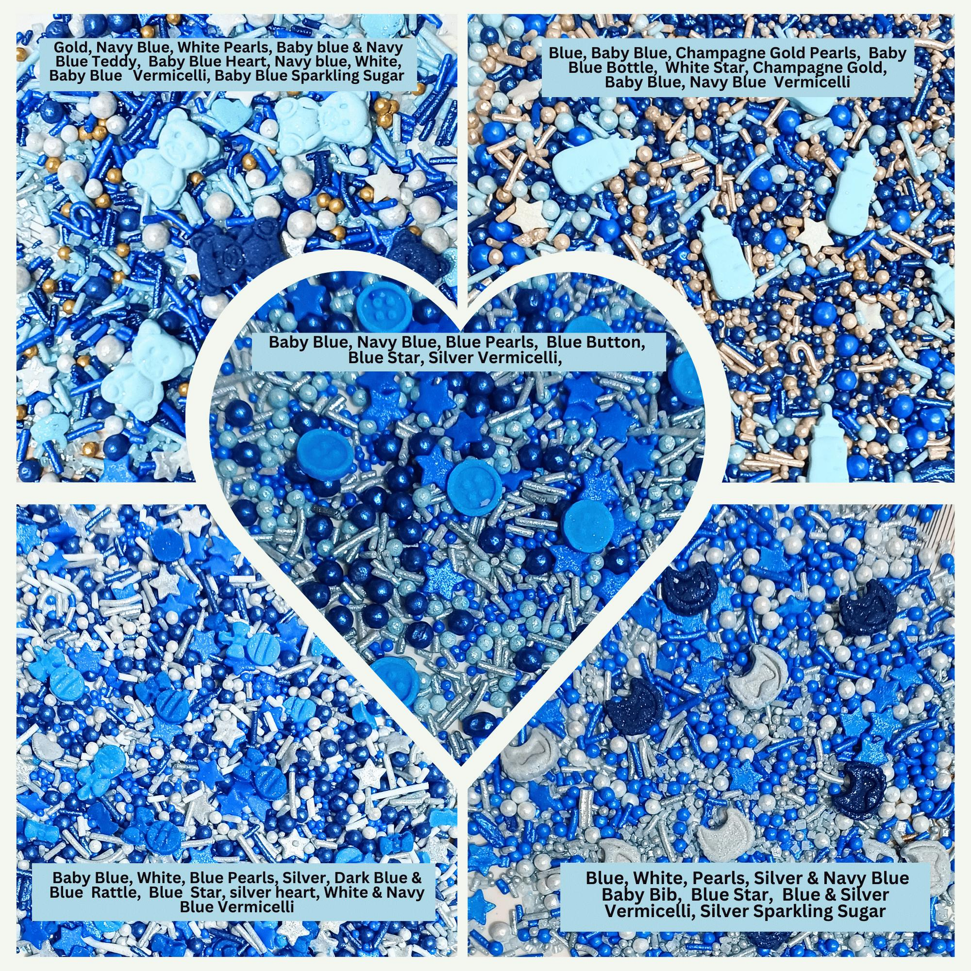 Confect Boys Baby Shower Sprinkles | Edible Sprinkles Assorted