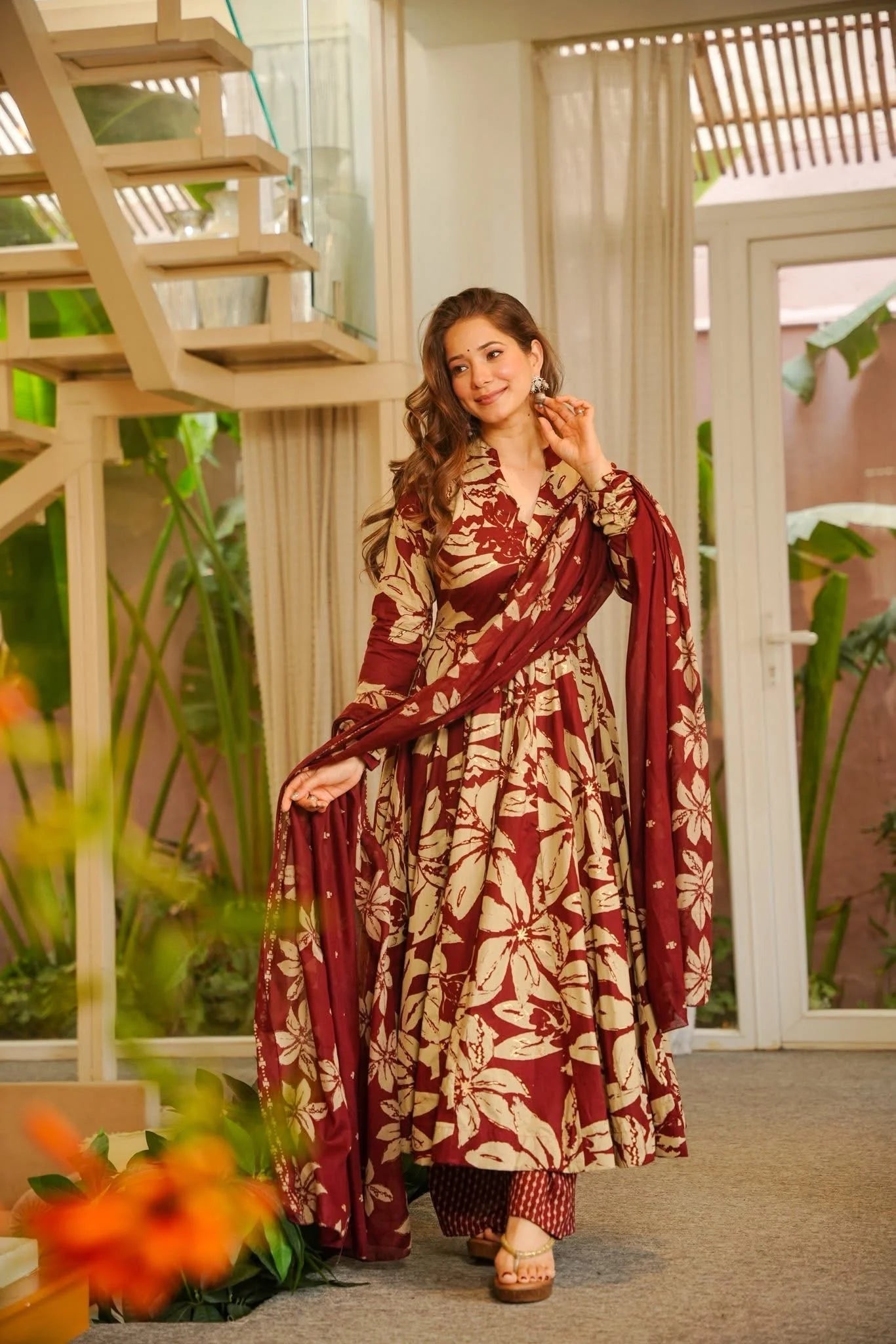 Yash Enterprise Red Muslin Cotton Silk Party Wear Embroidery Suit Set  Grab2Buy Yash Enterprise Grab2Buy