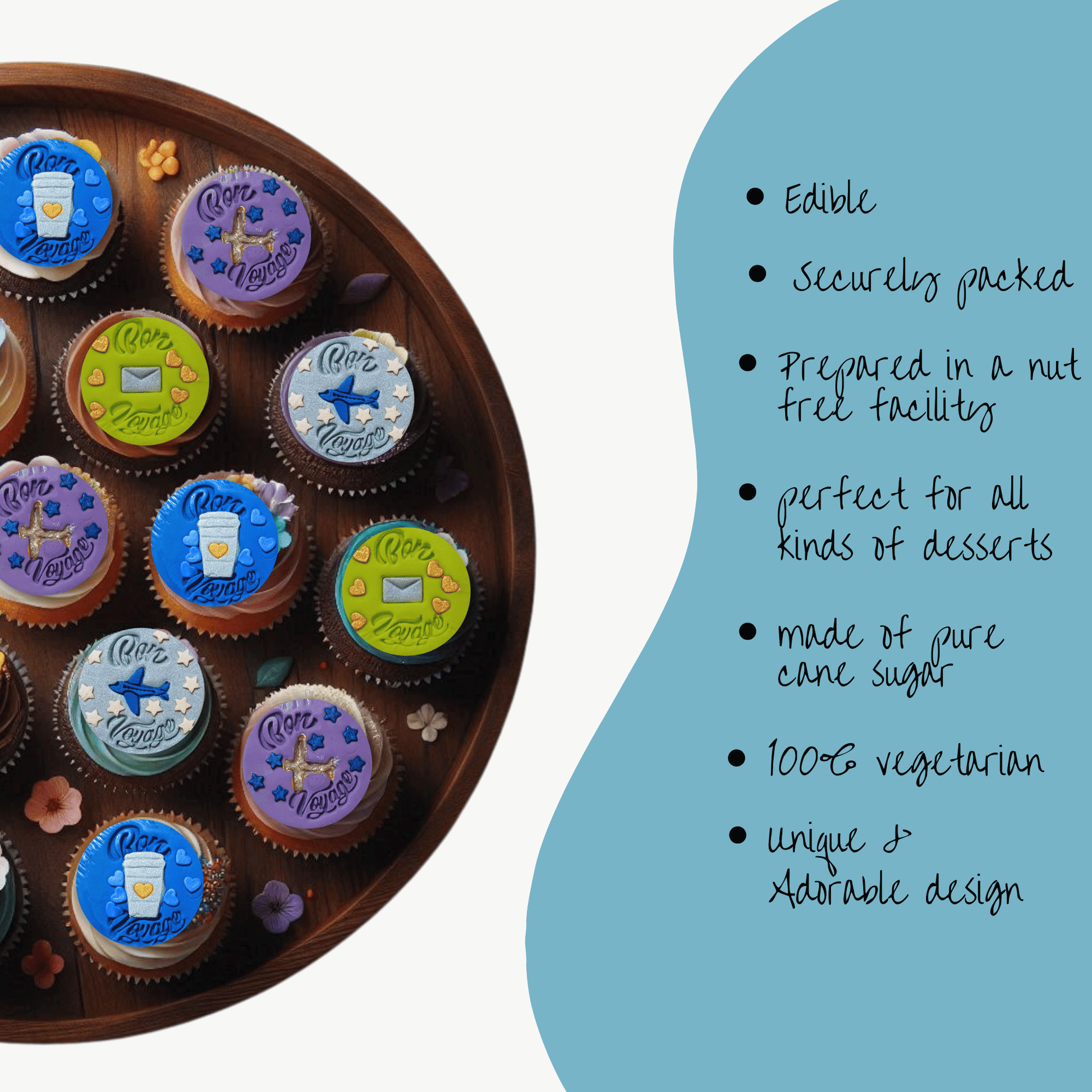 Confect Bon Voyage | Edible Celebration Topper