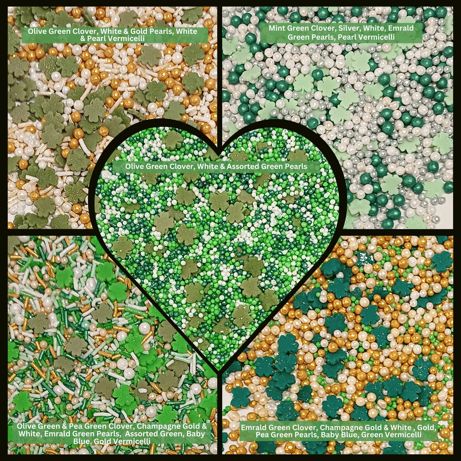 Confect St. Patrick's Sprinkles Multipack 3