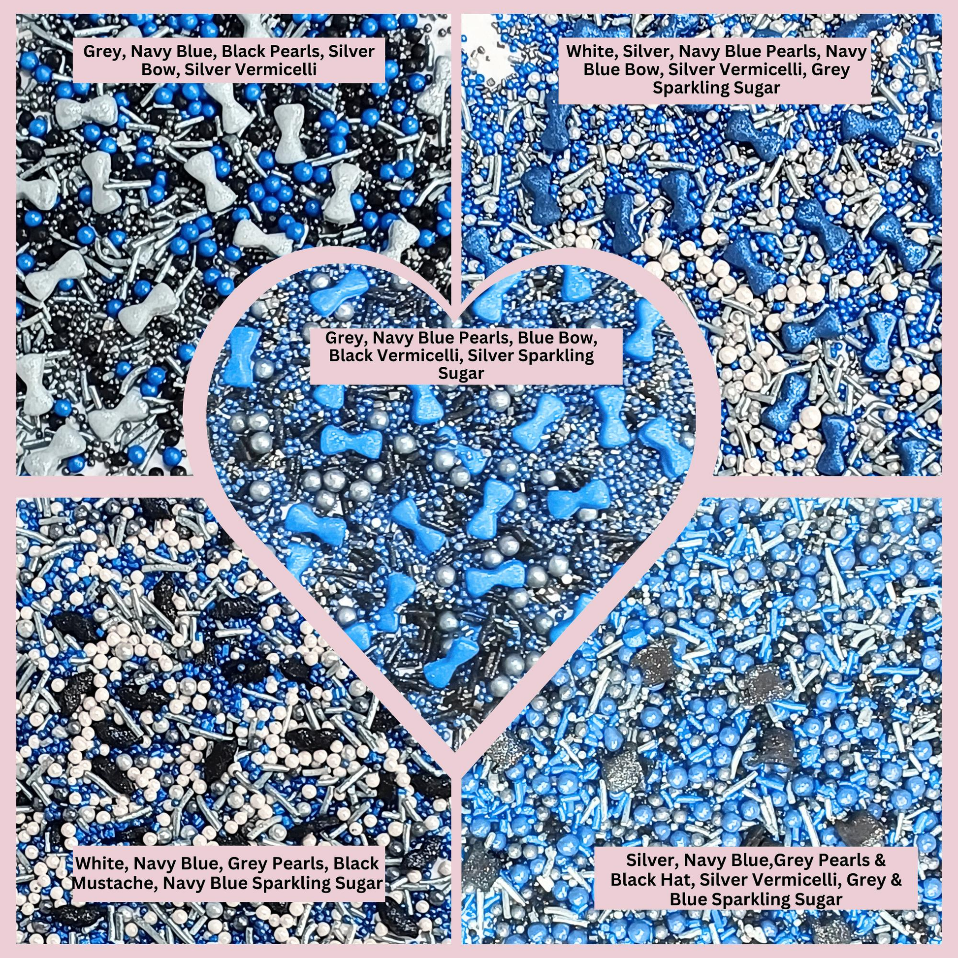 Confect Black, Blue & White | (04) Father's Day Sprinkles