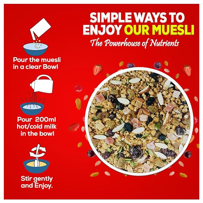 Yum Yum Fruit, Nuts & Seeds Muesli Jar  Grab2Buy Yum Yum Grab2Buy