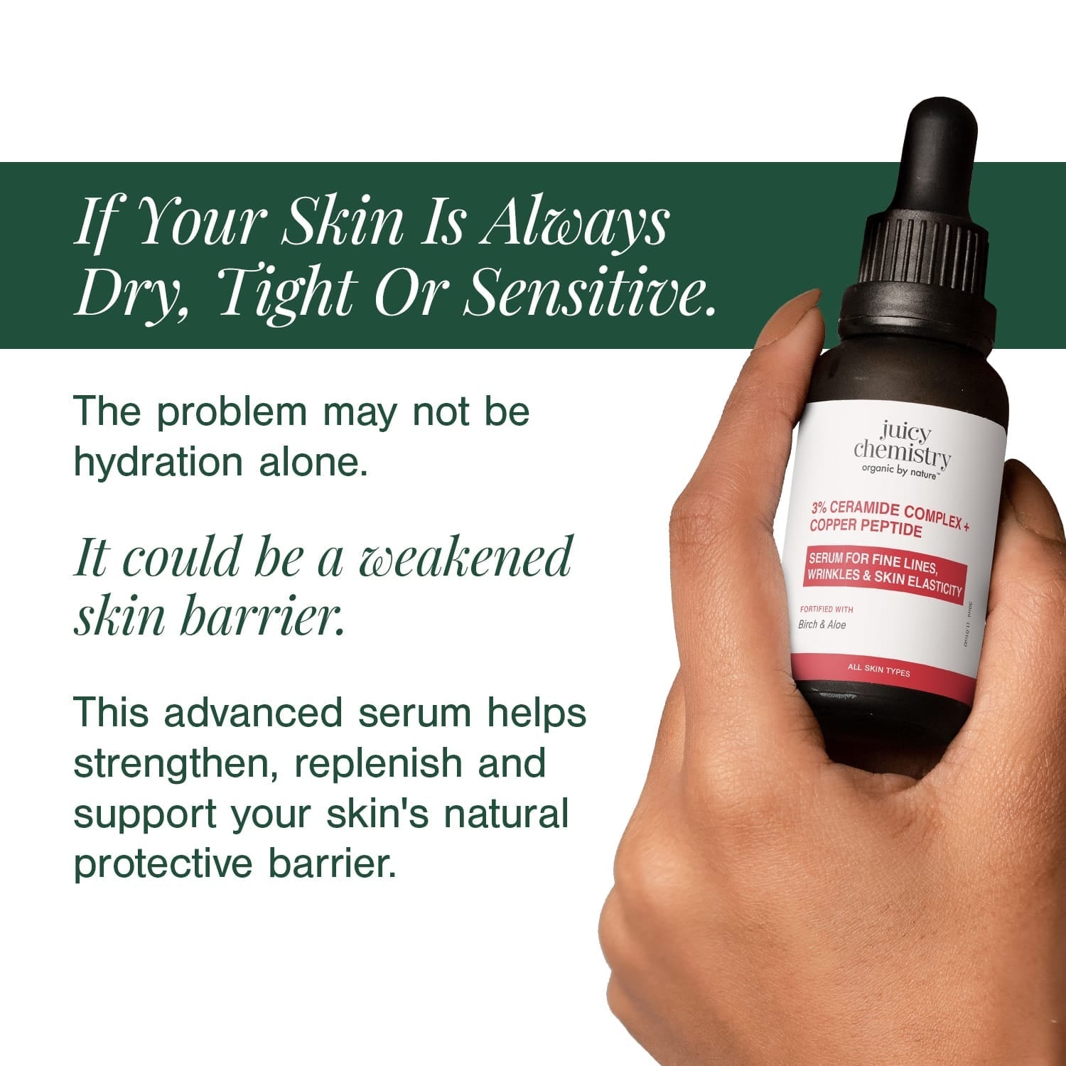 3% Ceramide Complex + Copper Peptide Face Serum 