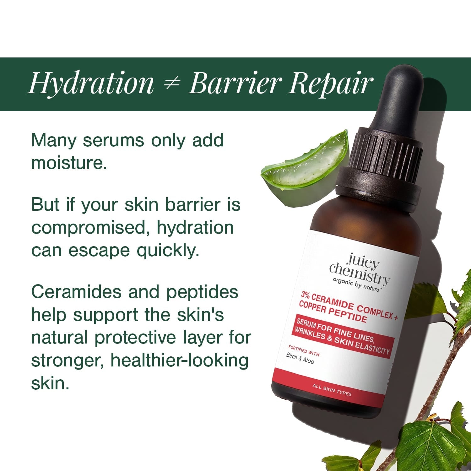 3% Ceramide Complex + Copper Peptide Face Serum 