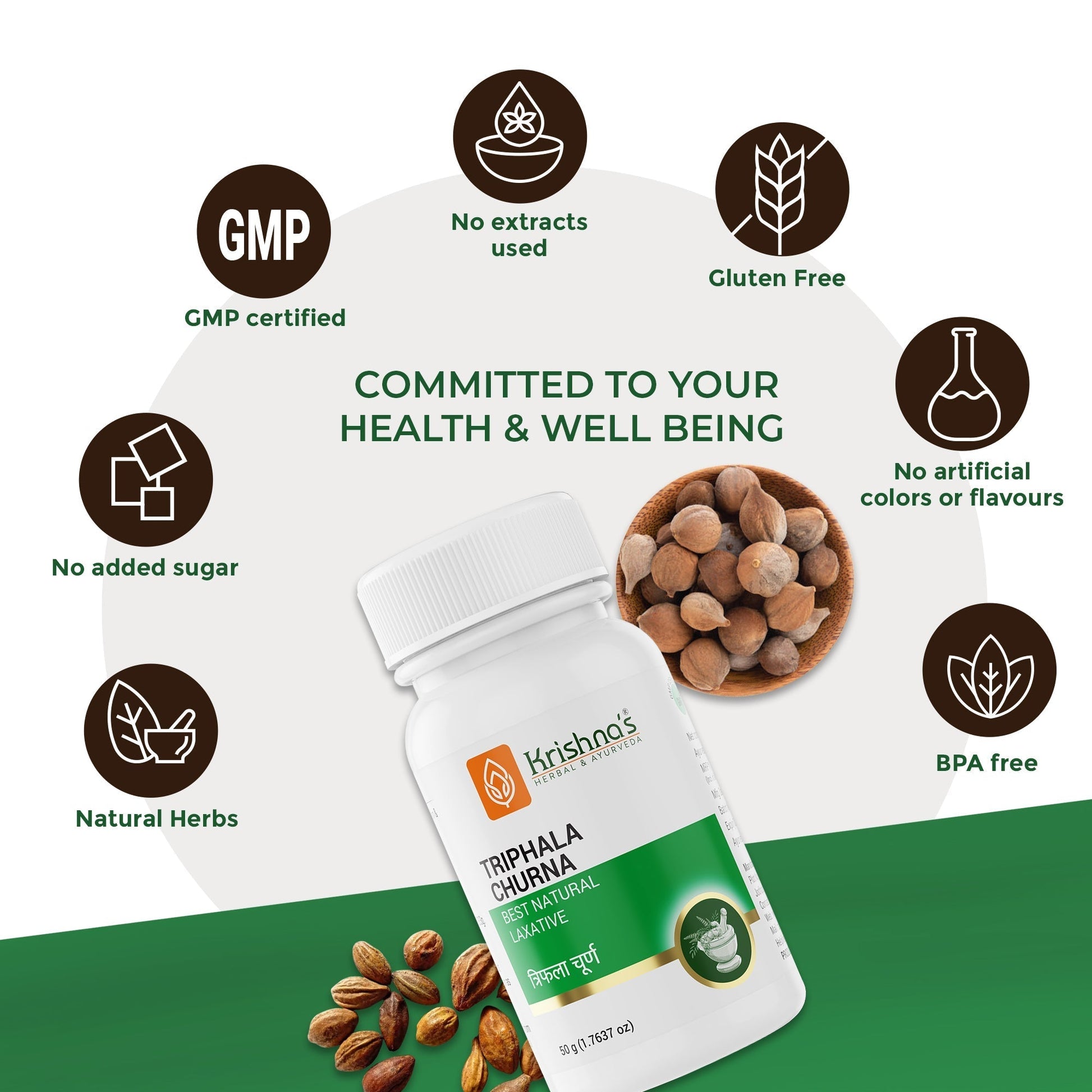 Krishna'S Herbal & Ayurveda Triphala Churna 