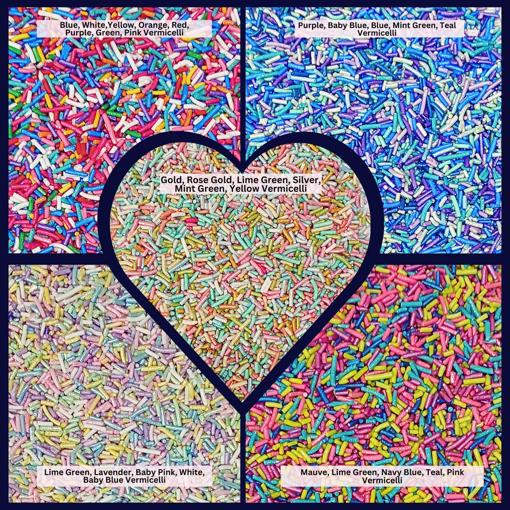 Confect Rainbow Magic Sprinkles | (01) Mix Colourful Sprinkles