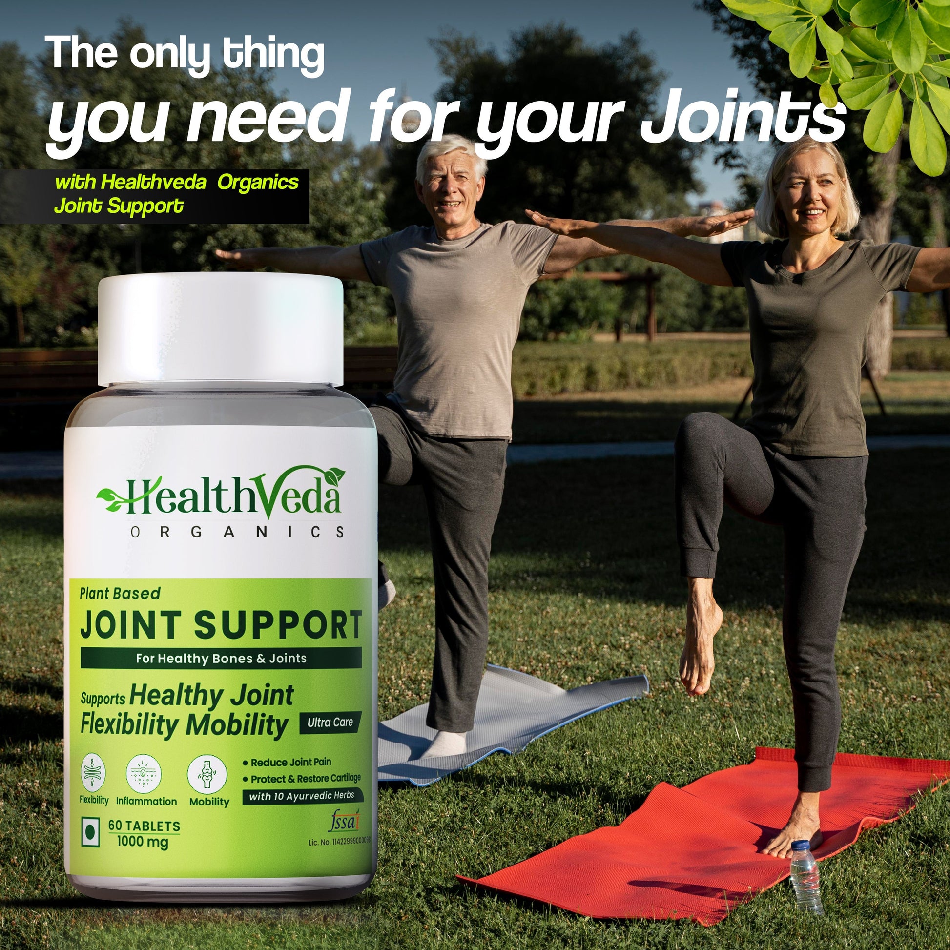 Health Veda Organics Plant Based Joint Support Tablets 