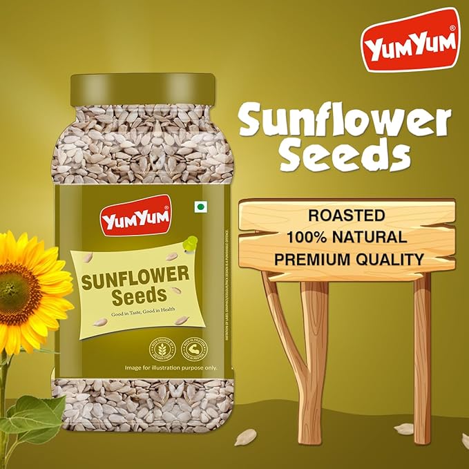 Yum Yum Roasted & Salted Sunflower Seeds Jar  Grab2Buy Yum Yum Grab2Buy