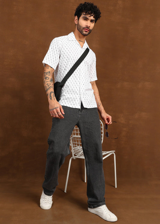 Fabmade Urban Dot Linen Shirt