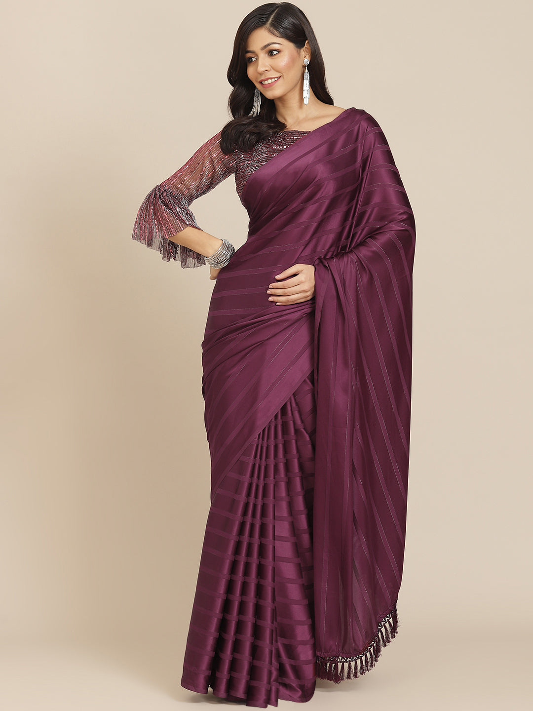 Tikhi Imli Magenta Striped Grab2Buy 