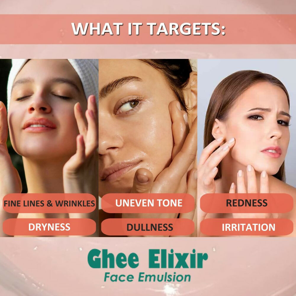Beauty Secrets Ghee Elixir Ayurvedic Night Cream for Face infused with Collagen | Repair, Restore and Revive Naturally | Anti Aging Moisturizer  Grab2Buy Beauty Secrets Grab2Buy