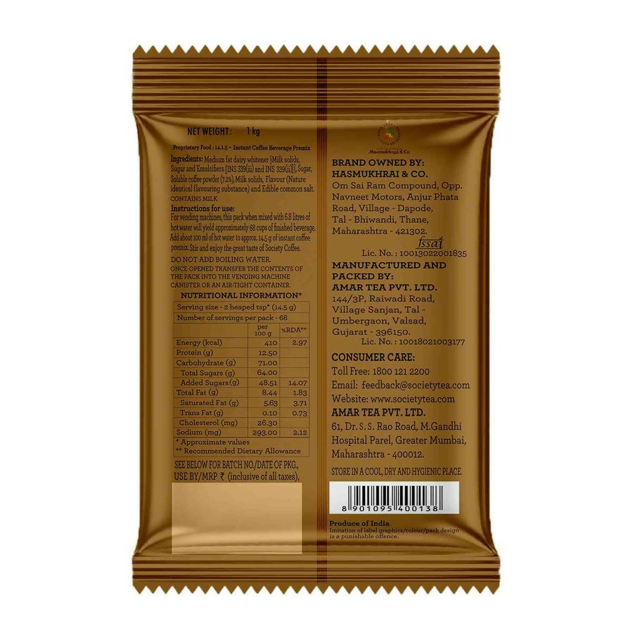 Society Coffee Premix Pouch 