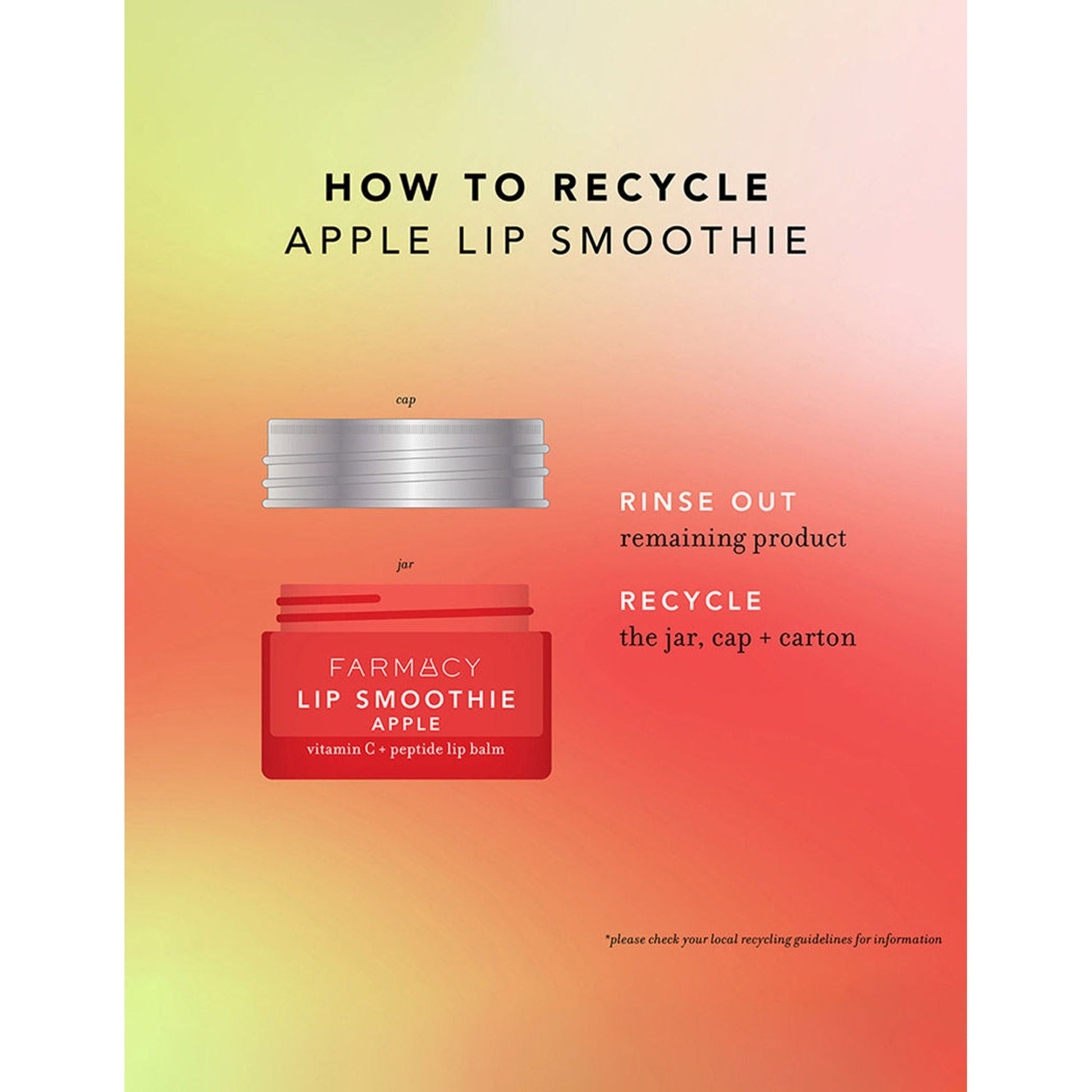 Farmacy Beauty Lip Smoothie Vitamin C + Peptide Lip Balm