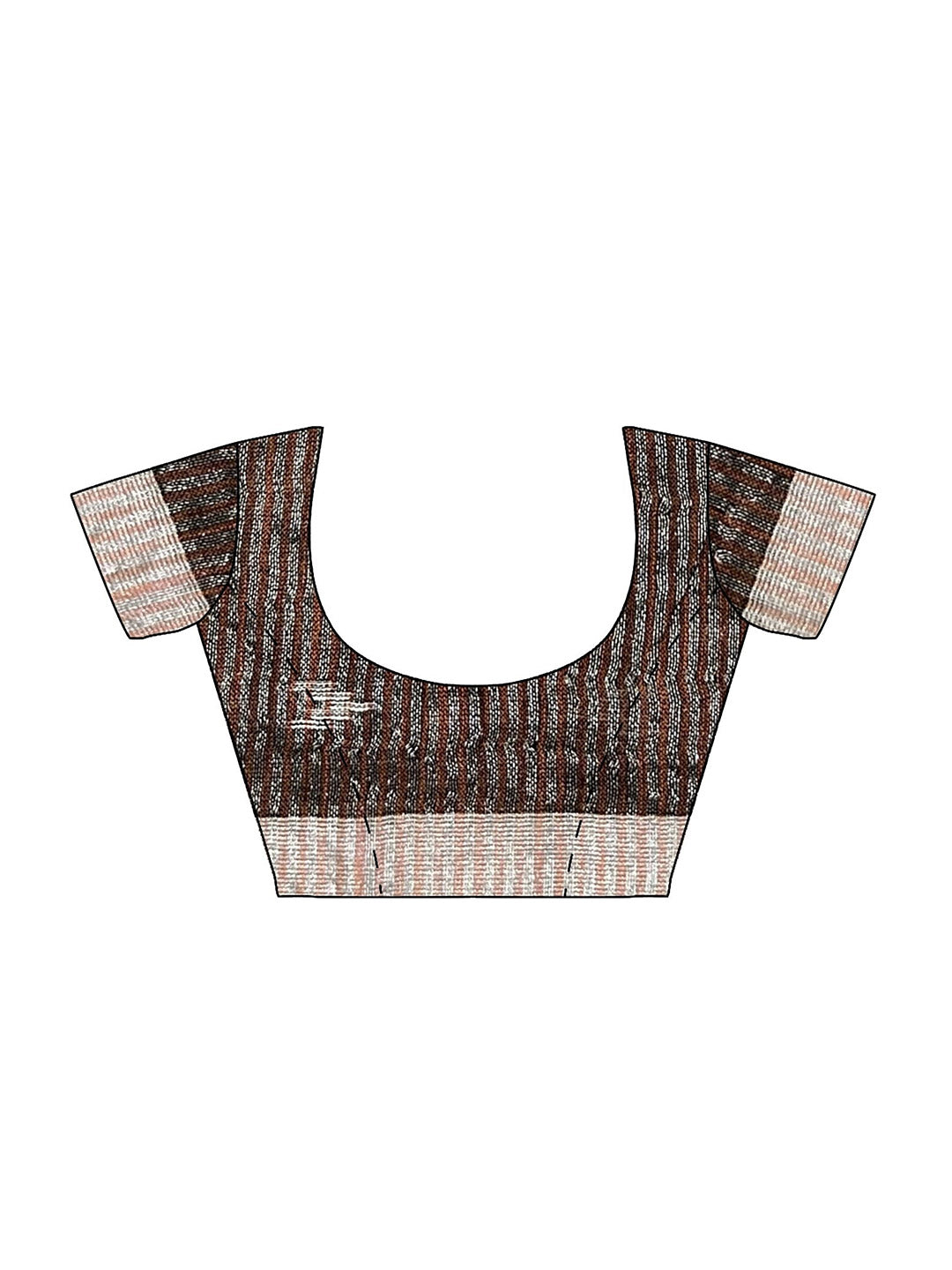 Tikhi Imli Rust Abstract Woven Design Zari Grab2Buy 