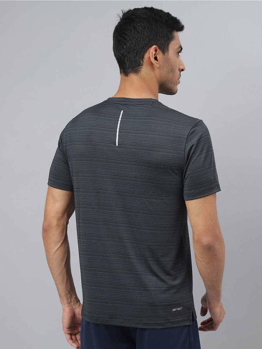 Alcis Striped Slim Fit Anti-Static T-Shirt 