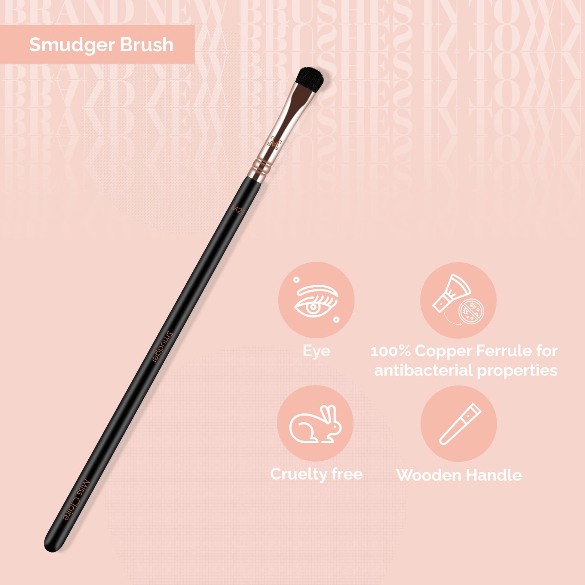 Miss Claire M21 - Smudger Brush - Rose Gold