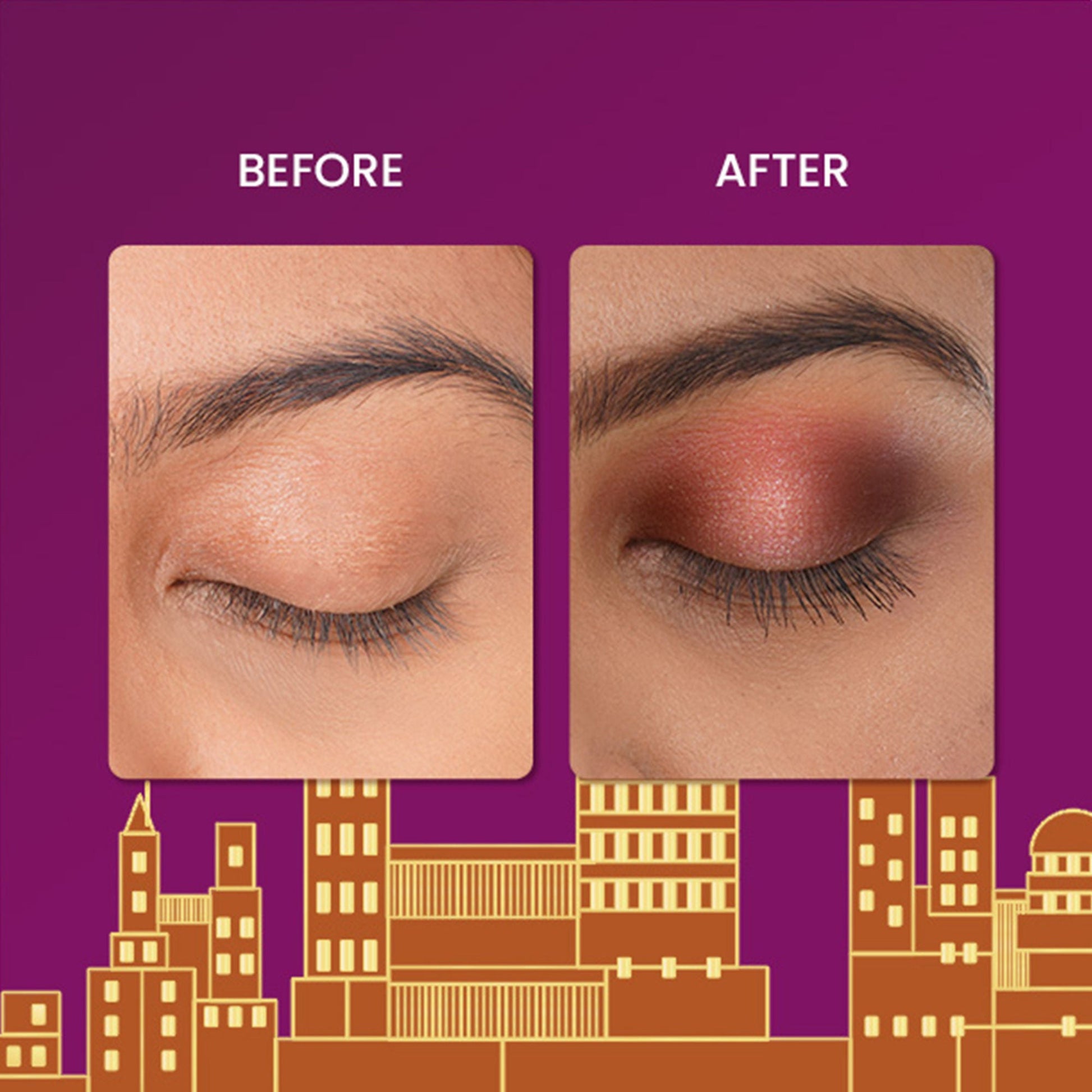 Swiss Beauty Bae Town 12-In-1 Comes Eyeshadow Palette With Eye Brush - 02 Crush Me