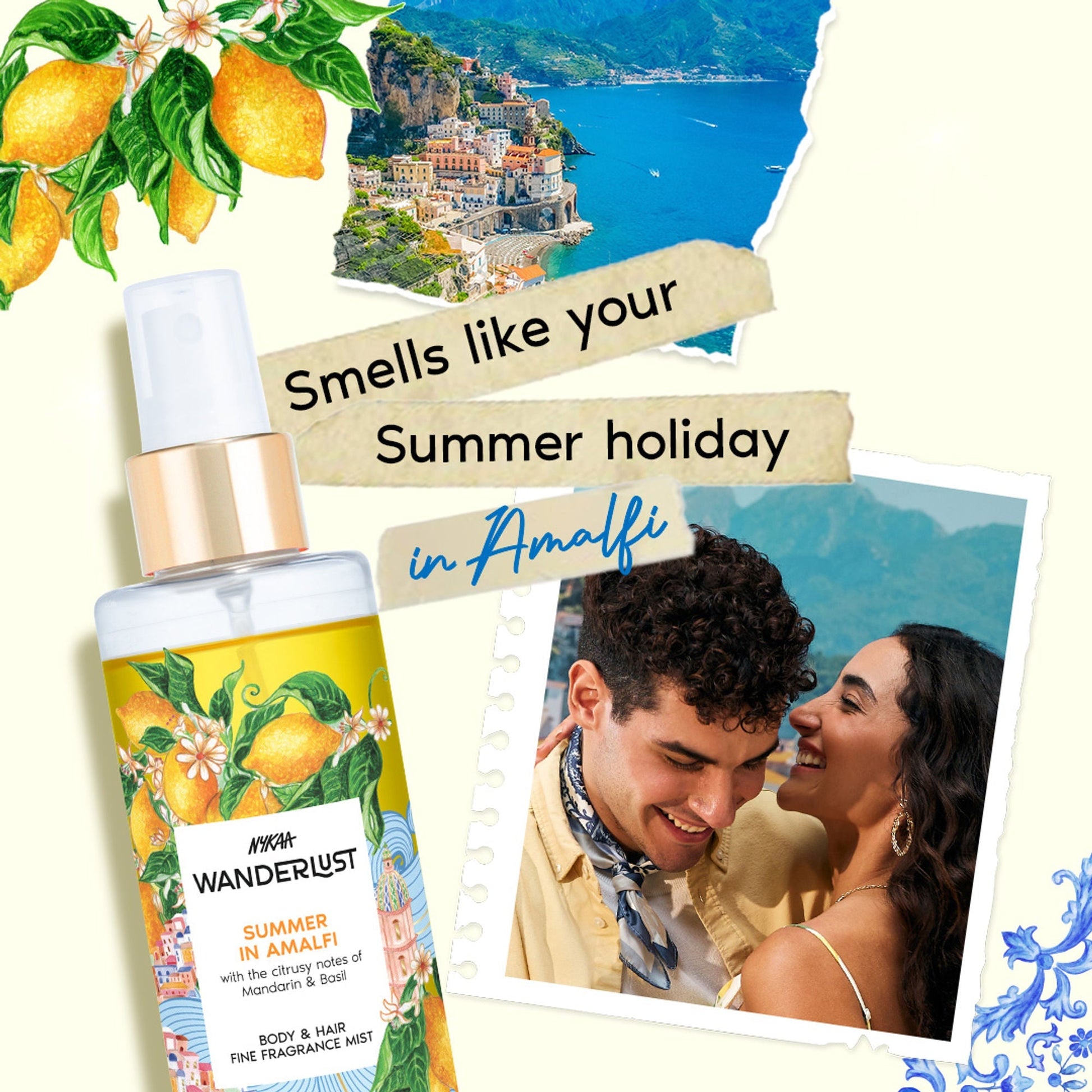 Wanderlust Fragrance Mist For Her - Summer In Amalfi  Grab2Buy Wanderlust Grab2Buy