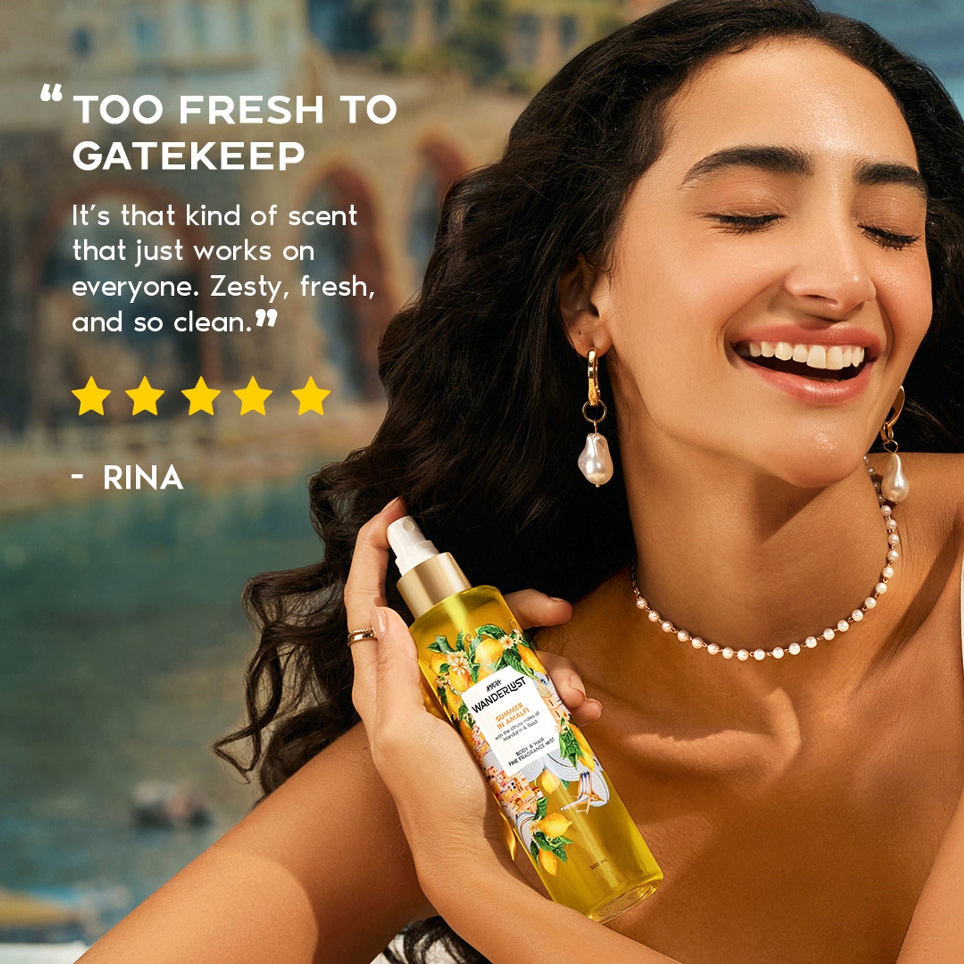 Wanderlust Fragrance Mist For Her - Summer In Amalfi  Grab2Buy Wanderlust Grab2Buy