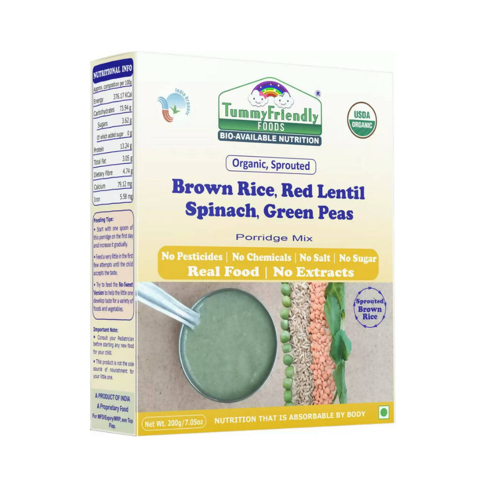 TummyFriendly Foods Stage3 Sprouted Ragi, Brown Rice, Oats, Sathu Maavu, Pulses, Vegetables & Fruit Porridge Mixes For 8 Months  Grab2Buy TummyFriendly Foods Grab2Buy