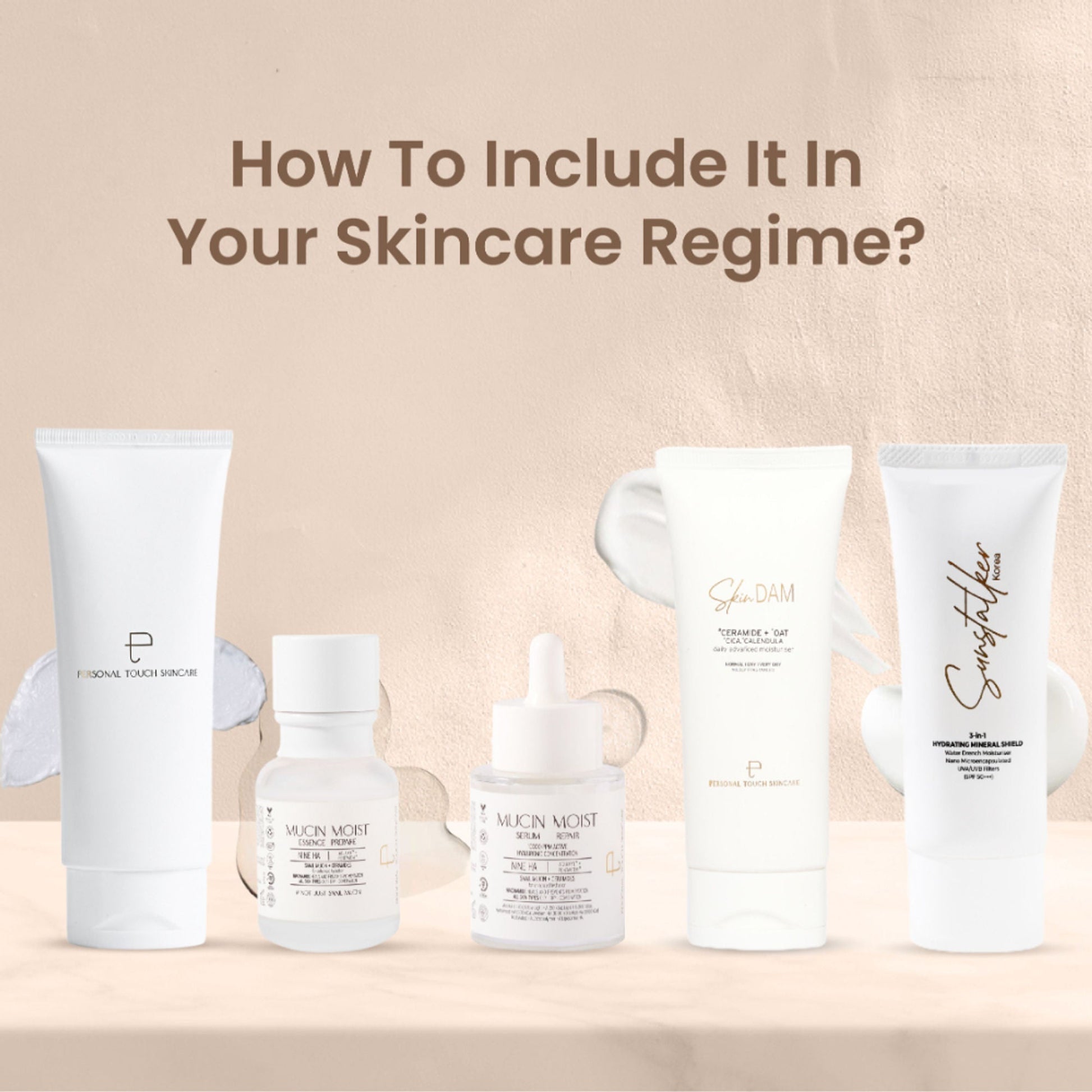 Personal Touch Skincare SkinDam Korean Moisturizer With Ceramide 3, Oat, Calendula & Centella For Dry Skin
