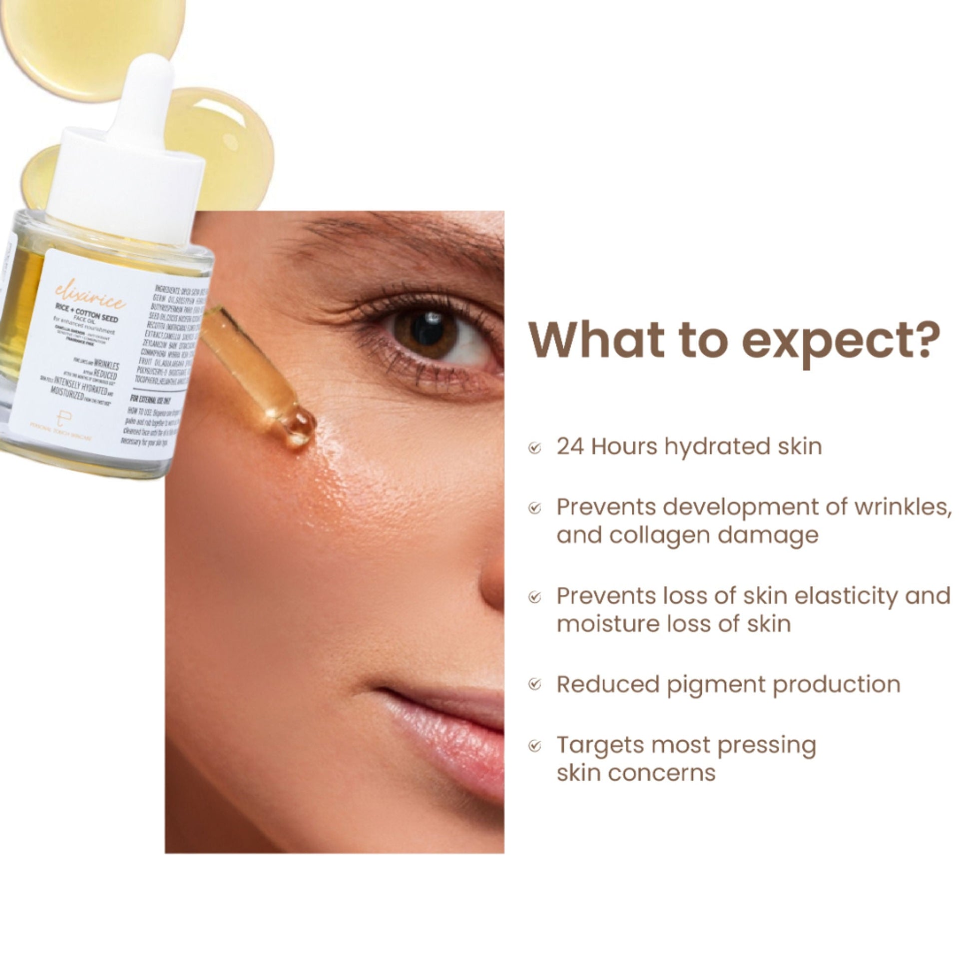 Personal Touch Skincare Skincare Elixirice with US Patent Bio Elixir & Cotton Seed Oil