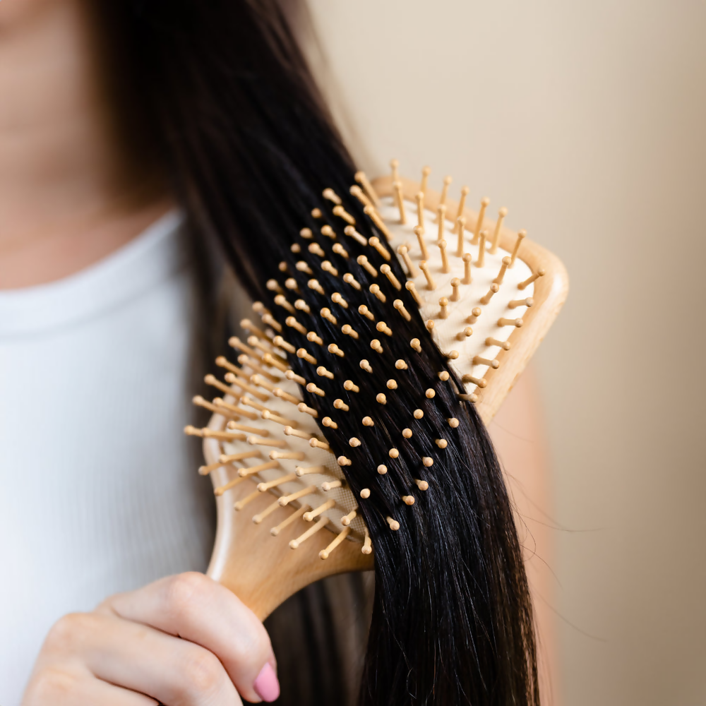 Careberry Bamboo Brilliance Paddle Hairbrush - Limited Time Offer 