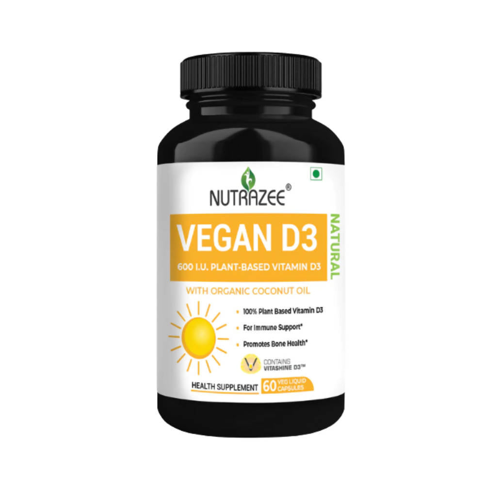 Nutrazee Vegan Vitamin D3 Plant Based Supplement Capsules - Grab2buy