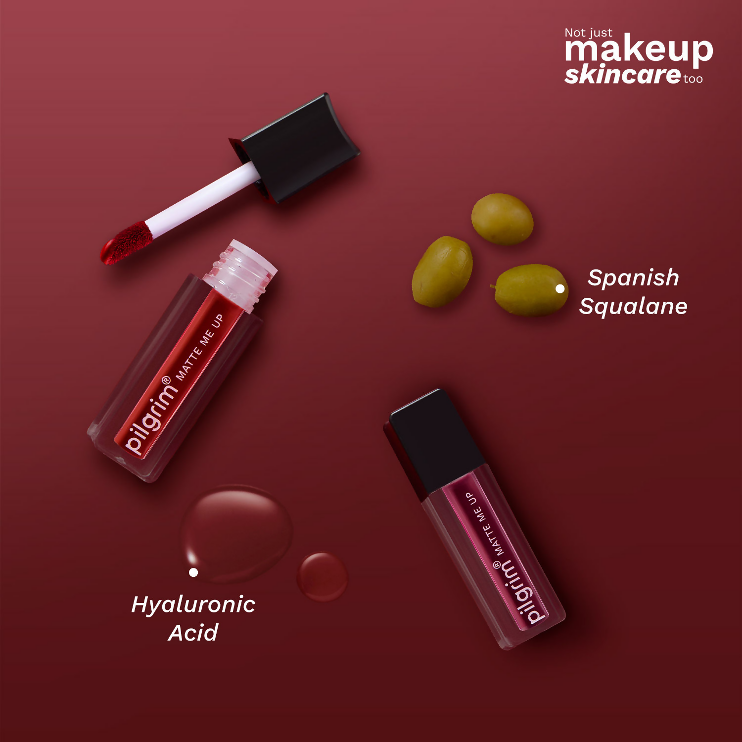 Pilgrim Matte Mini Liquid Lipstick 4 In 1 Pack Smudgeproof, Hydrating & Lightweight - Always On Top
