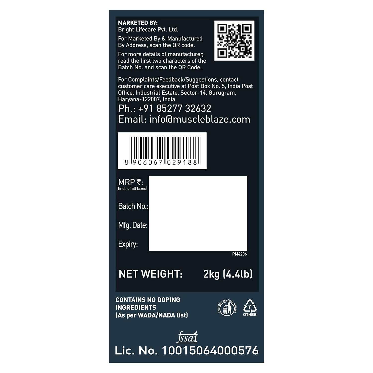 MuscleBlaze Weight Gainer With Added Digezyme Powder 