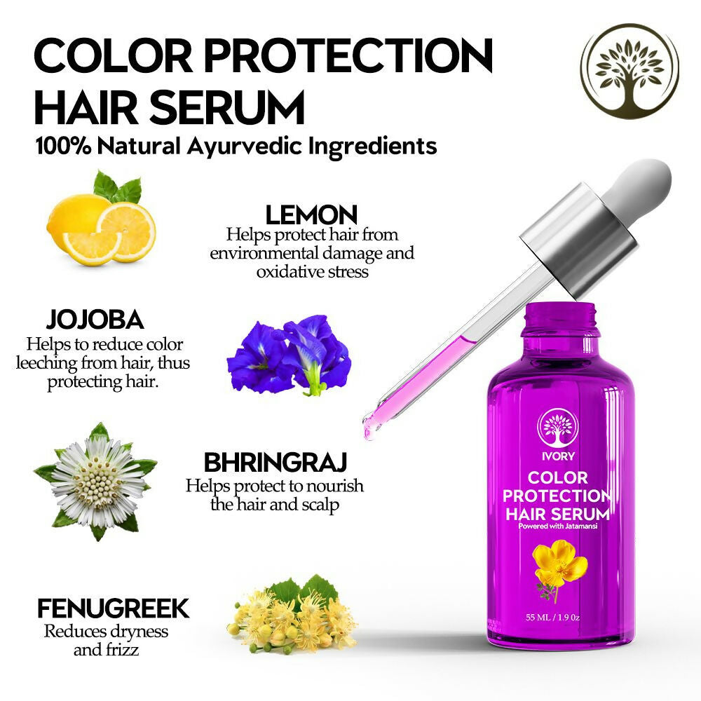 Ivory Natural Color Protection Hair Serum Potent Serum To Protect Your Hair | Swadesiicart