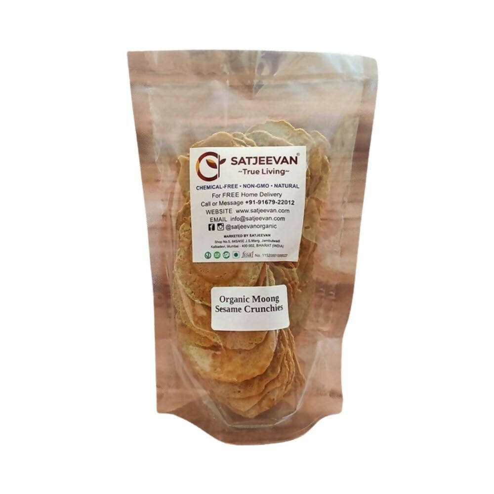Satjeevan Organic Moong Sesame Crunchies  Grab2Buy Satjeevan Grab2Buy