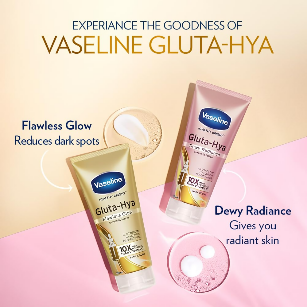 Vaseline Gluta-Hya Flawless Glow Lotion For Face & Body  Grab2Buy Vaseline Grab2Buy