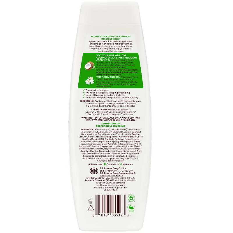 Palmer's Coconut Oil Formula Moisture Boost Shampoo 