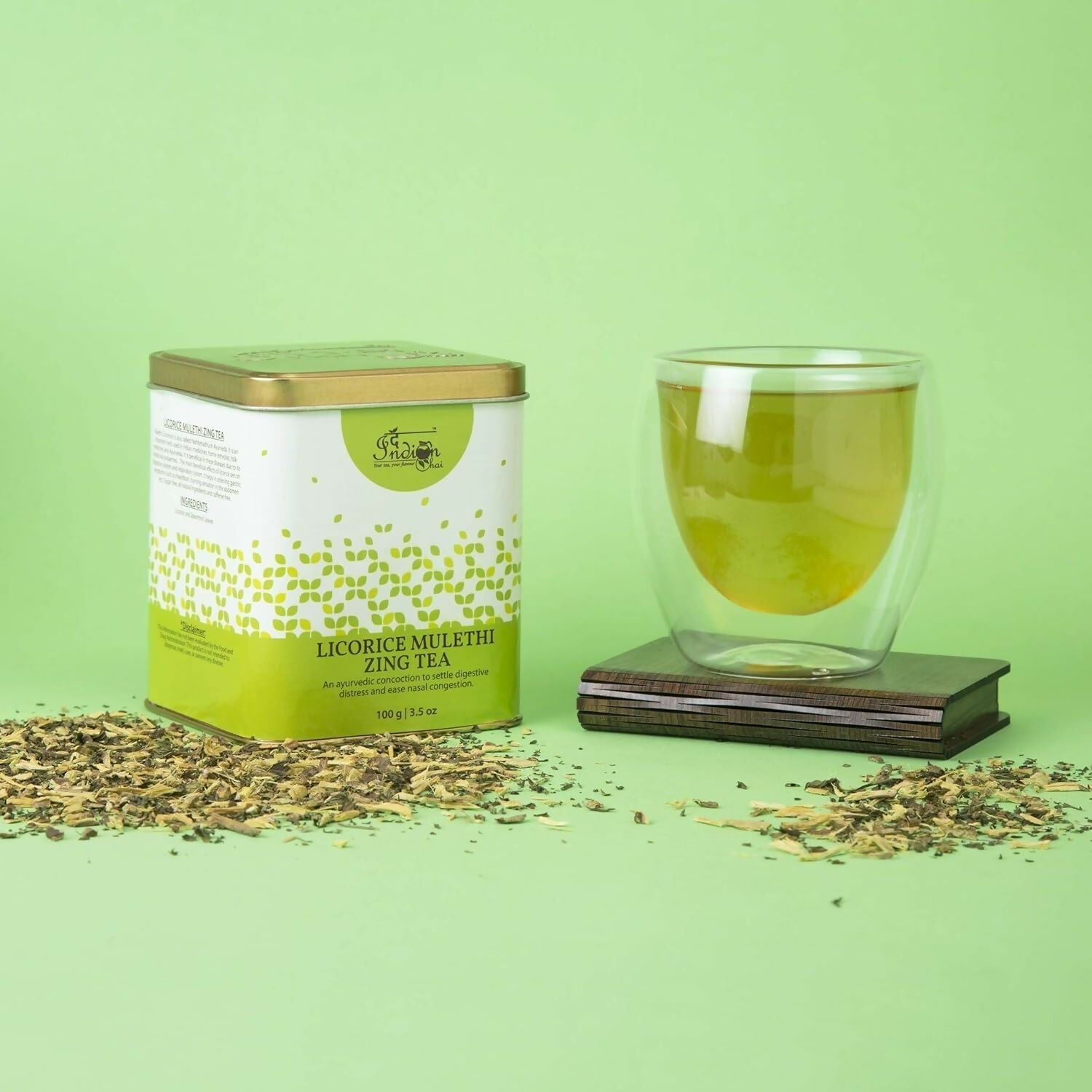 The Indian Chai - Licorice Mulethi Zing Ayurvedic Tea 