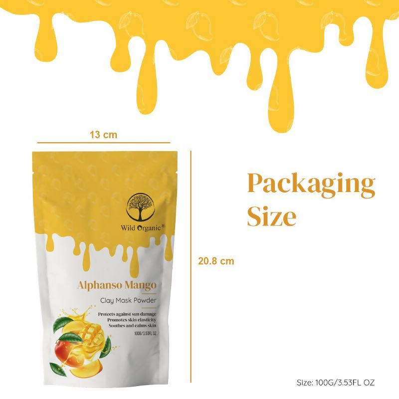 Wild Organic Alphanso Mango Clay Mask Powder 